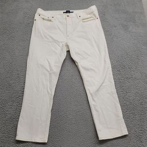 Ralph Lauren‎ Sport Jeans Womens 32 Cream Pony Classic Denim Light Academia